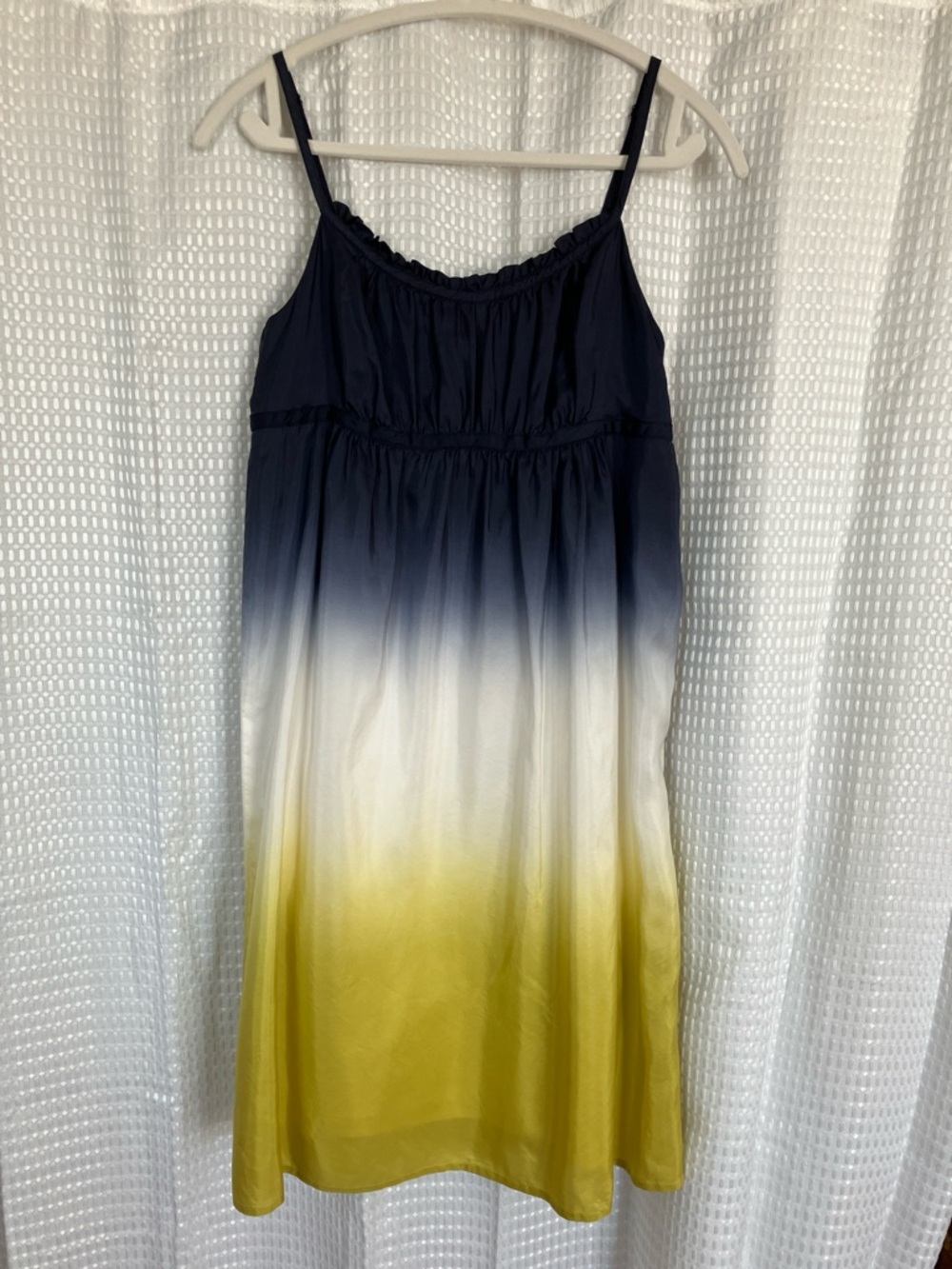 Ann Taylor LOFT 100% Silk Ombre Mini Sundress Size 4